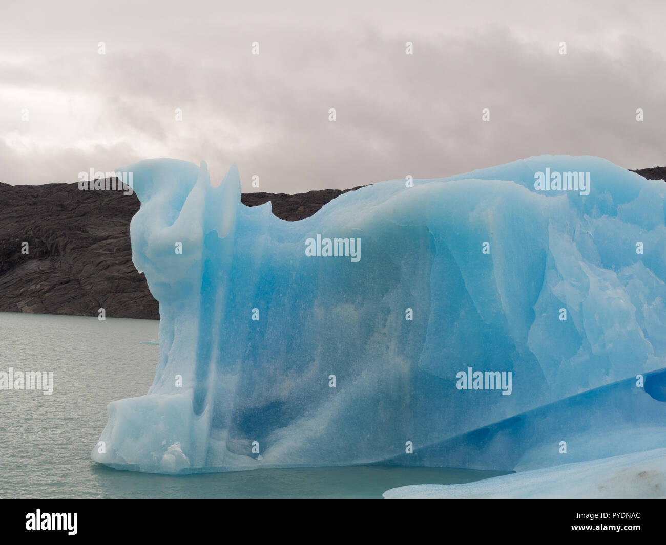 Iceberg nel lago Argentino di fronte del Ghiacciaio Upsala Foto Stock