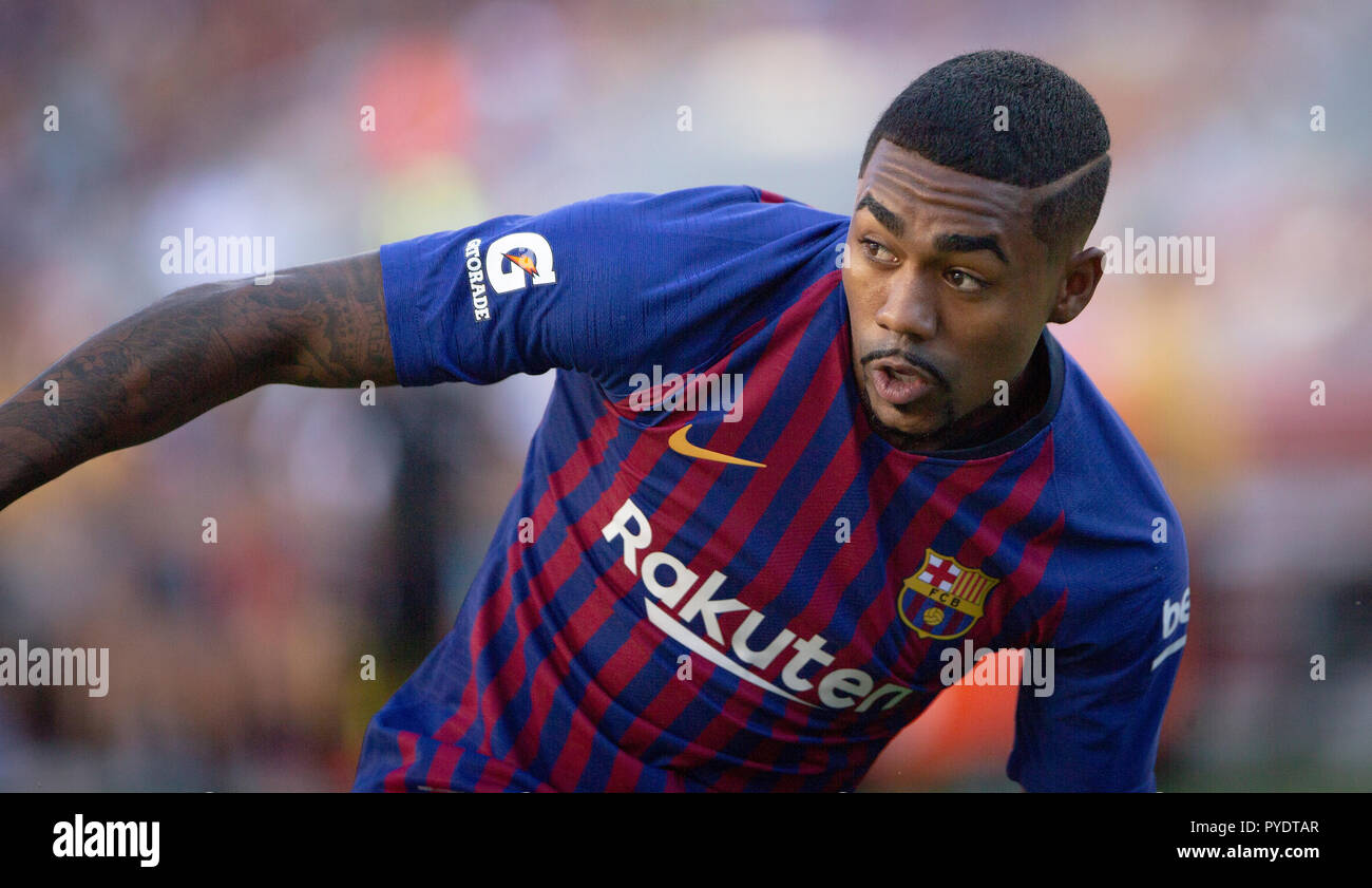 FC Barcalona e winger brasiliano Malcom Foto Stock