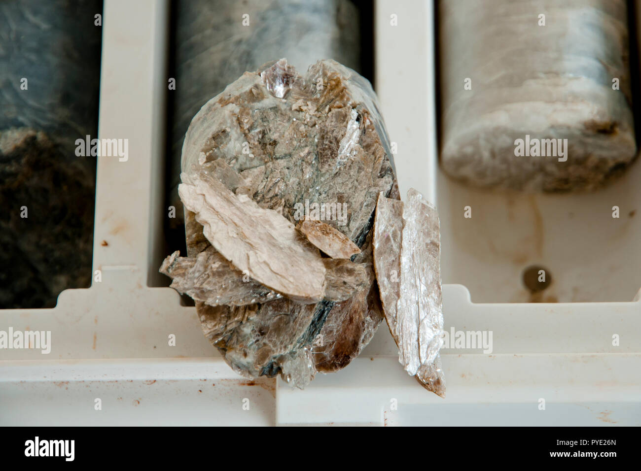 Biotite minerale di mica Foto Stock