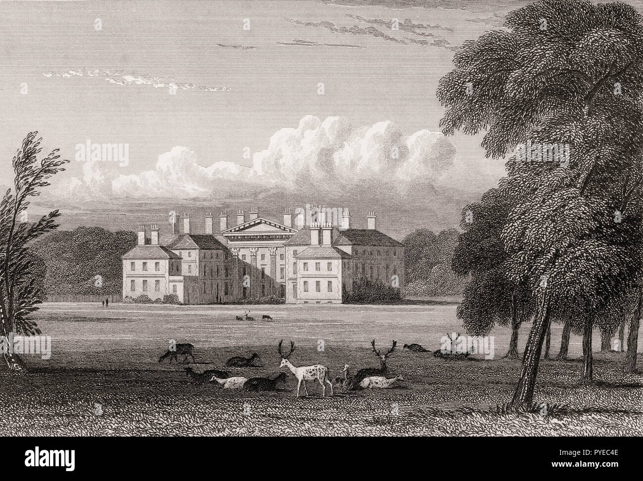 Dalkeith Palace, Dalkeith, Midlothian, Scozia, secolo XIX, dalla moderna Atene da Th. H. Pastore Foto Stock