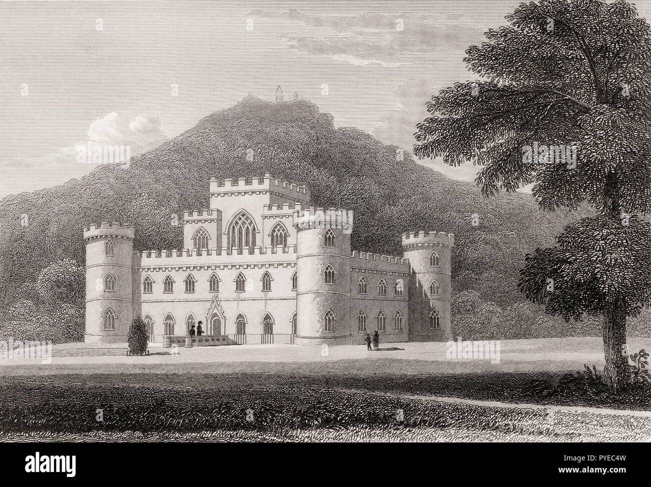Inveraray Castle, Inveraray contea di Argyll, Scozia, secolo XIX, dalla moderna Atene da Th. H. Pastore Foto Stock