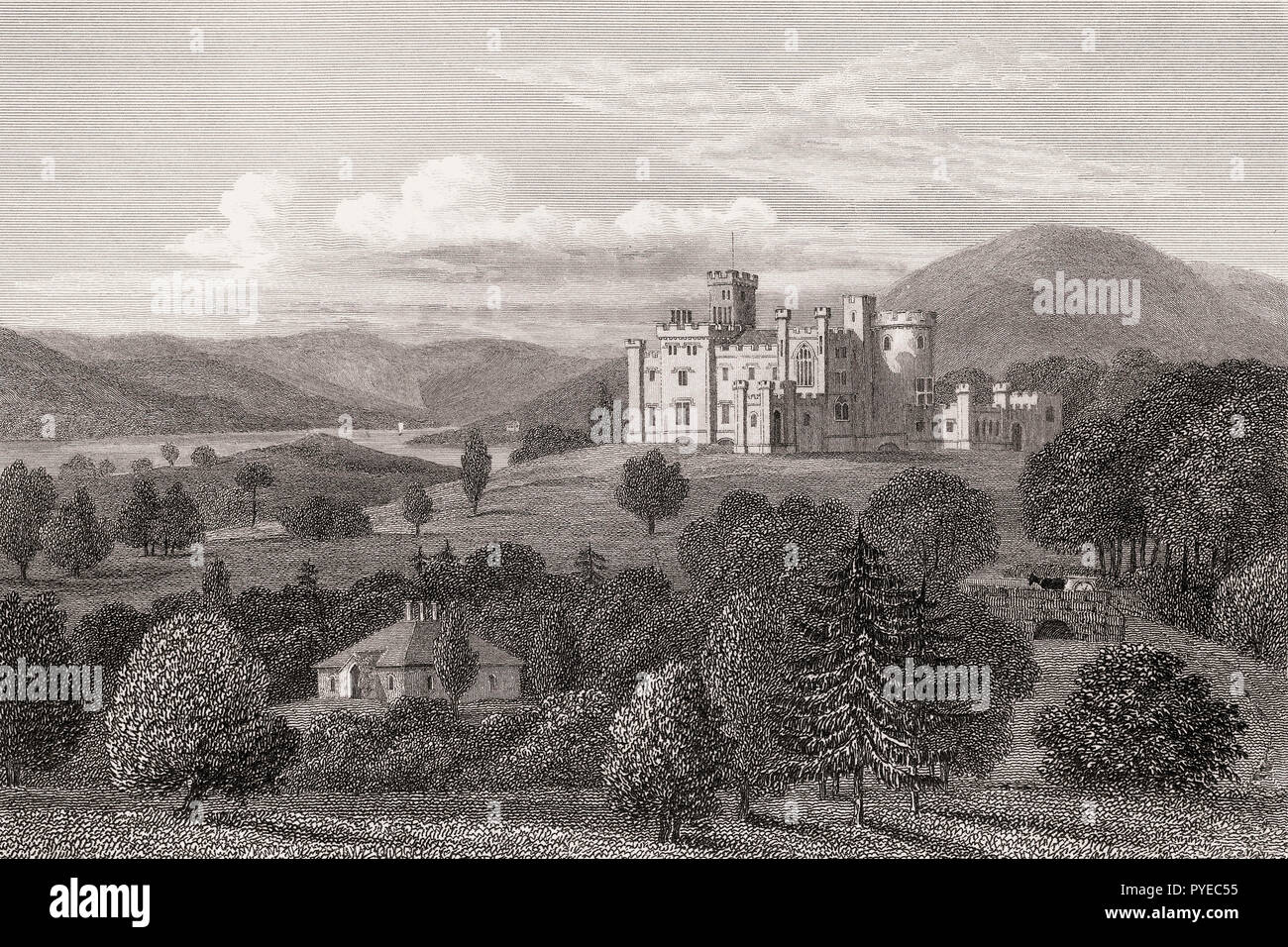 Castello verso, Cowal peninsula, Argyll and Bute, Scozia, secolo XIX, dalla moderna Atene da Th. H. Pastore Foto Stock