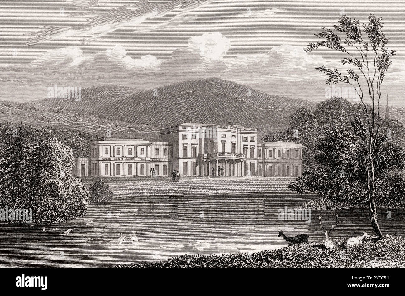 La Haining, Selkirk, Scozia, secolo XIX, dalla moderna Atene da Th. H. Pastore Foto Stock