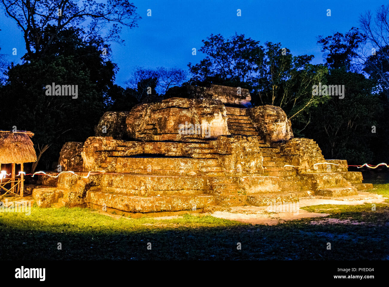 Guatemala Uaxactun - Osservatorio Astronomico Foto Stock