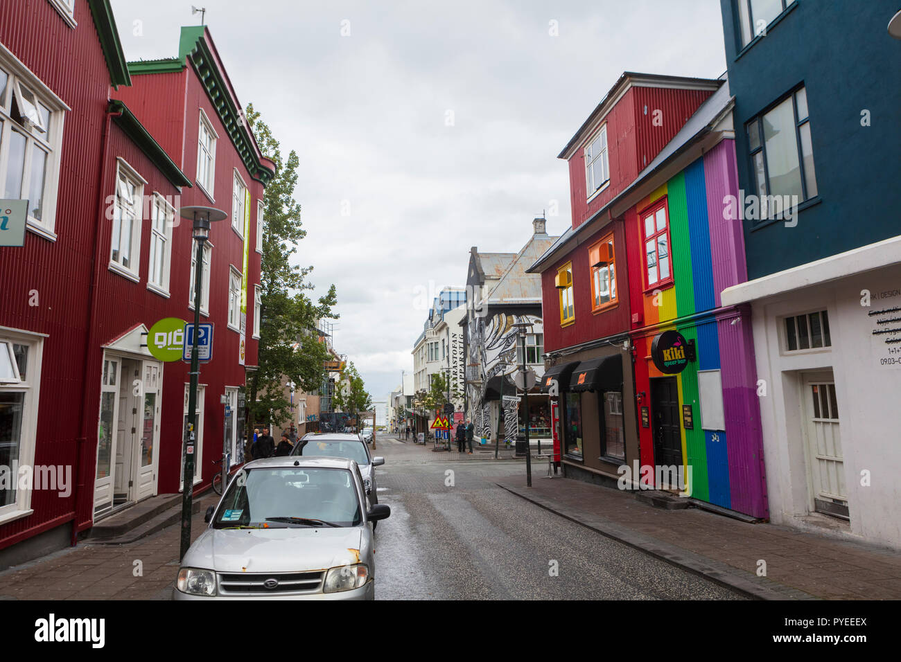 Reykjavík è la capitale e la città più grande dell'Islanda. Foto Stock