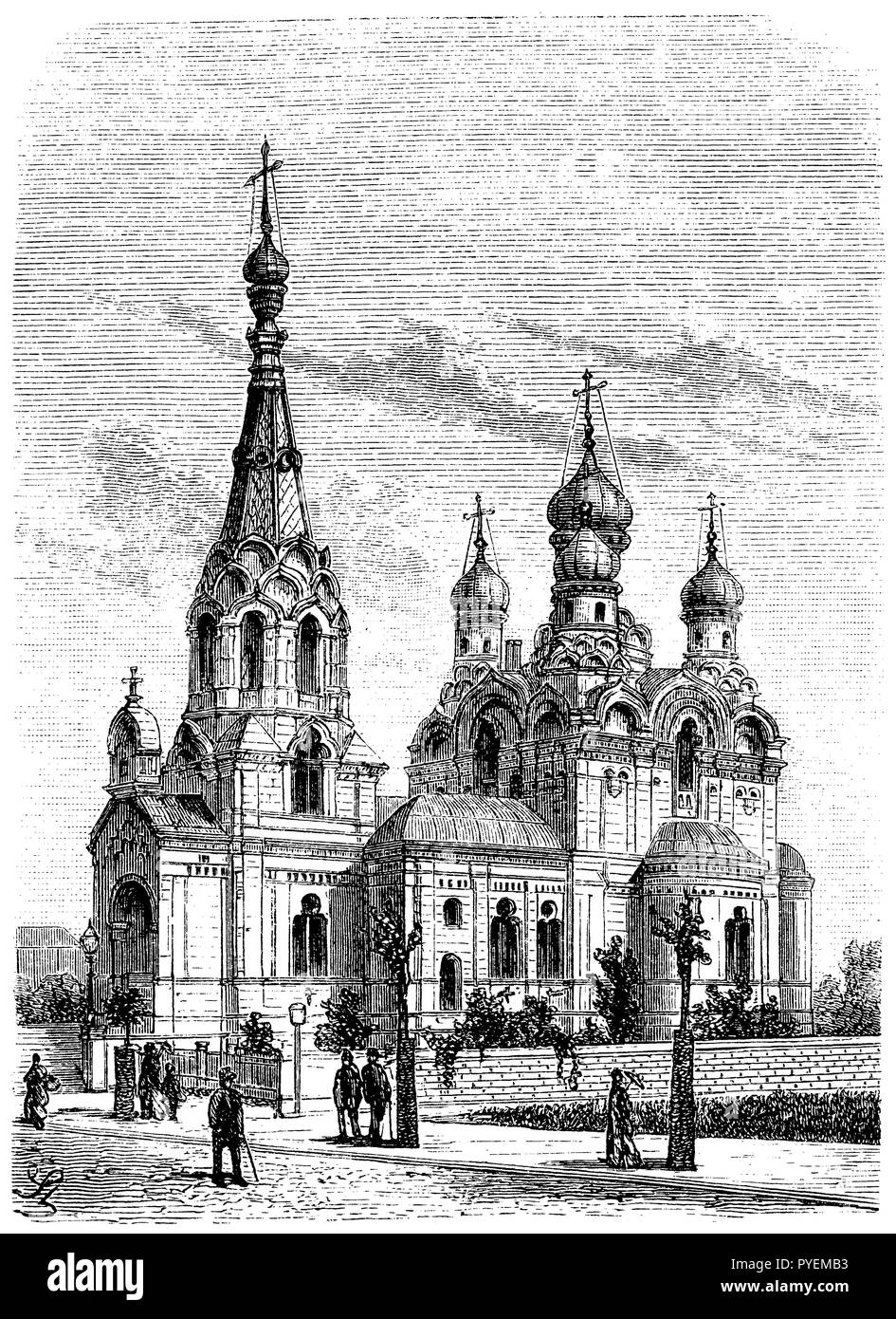 Chiesa Russa a Dresda, Foto Stock