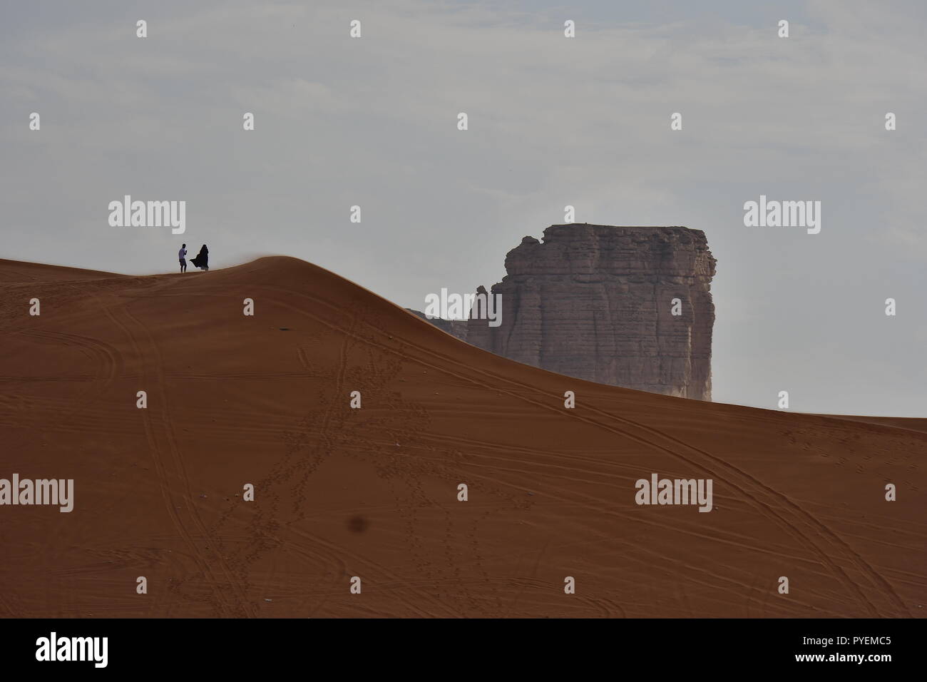 La solitudine nelle zone desertiche Foto Stock