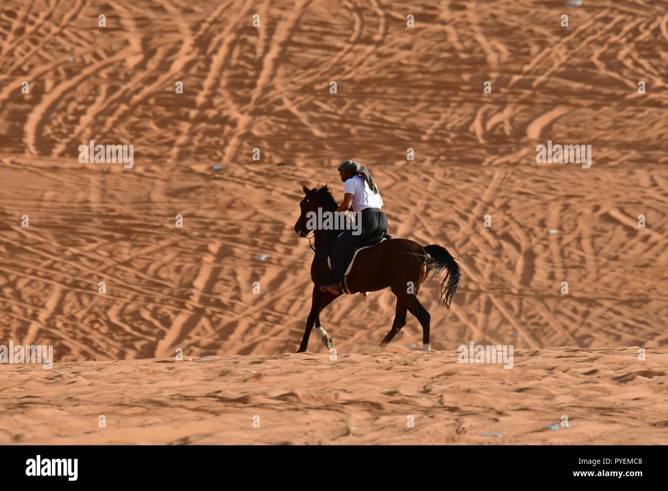 Sport nel deserto di sabbia sunes Foto Stock