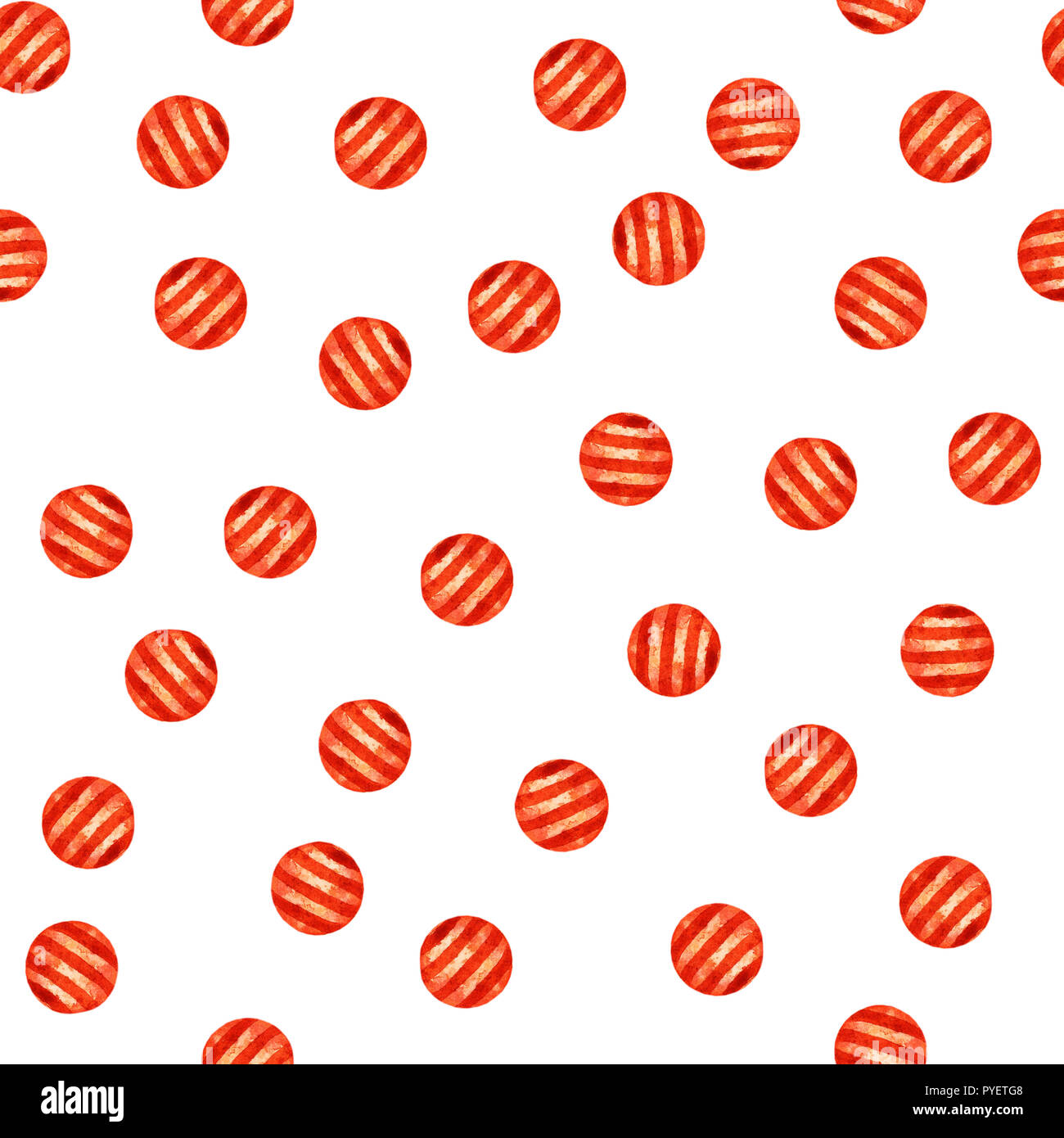 Vernice colorata seamless pattern. Acquerello astratto a pois. A strisce luminose schizzi isolati su sfondo bianco Foto Stock