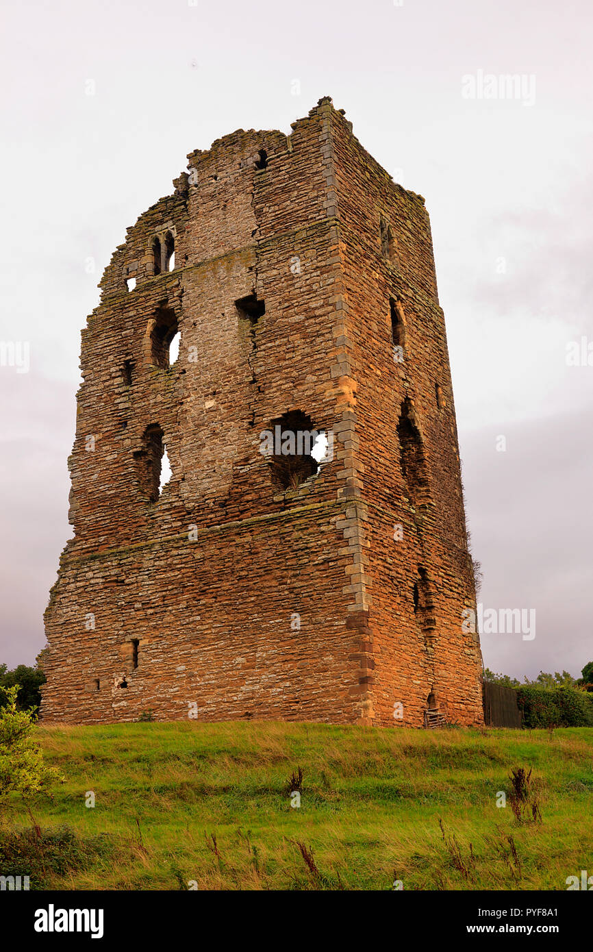 Castello Ruims a Sheriff Hutton, North Yorkshire, Regno Unito Foto Stock