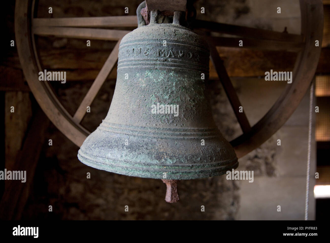 Campanile storico, la città di Clock Tower, St Albans, Hertfordshire, Inghilterra Foto Stock