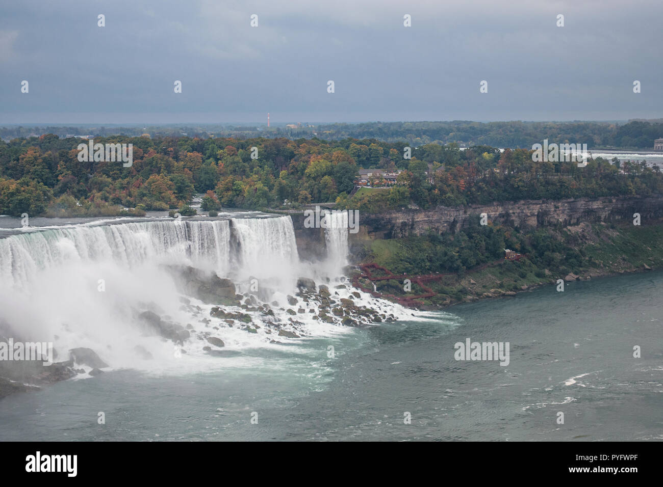 Americano delle Cascate del Niagara Falls Foto Stock Americano delle Cascate del Niagara Falls Foto Stock