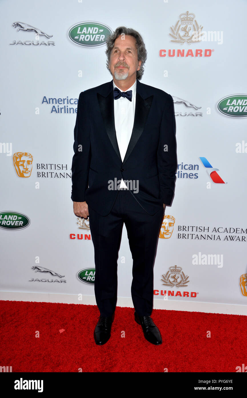 Beverly Hills, in California, Stati Uniti d'America. Ottobre 26, 2018: Peter Farrelly al 2018 Accademia britannica Britannia Awards presso il Beverly Hilton Hotel. Immagine: Paul Smith/Featureflash Credito: Paul Smith/Alamy Live News Foto Stock