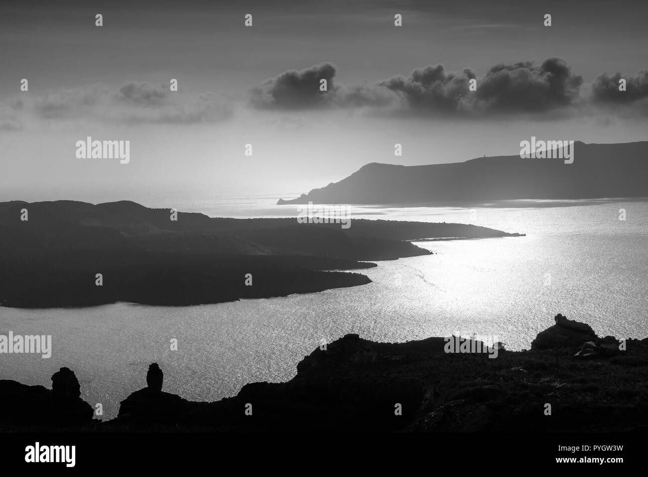 Questa immagine è presa a Santorini Island in Grecia. Foto Stock