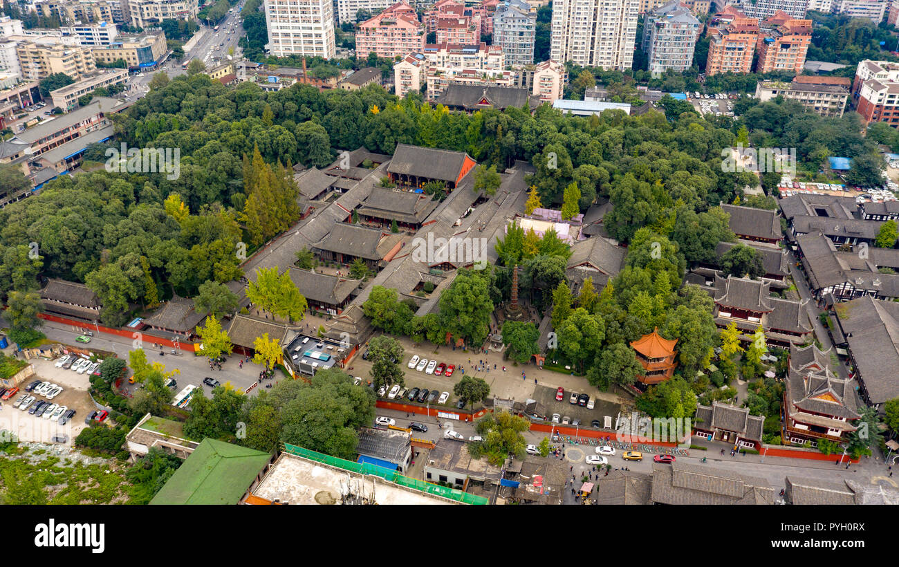 Wenshu Yuan o il monastero di Wenshu, Chengdu Cina Foto Stock