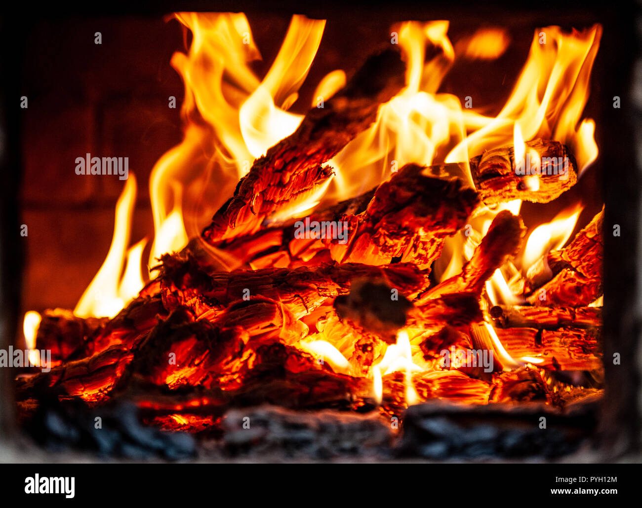 Fiamme Foto Stock