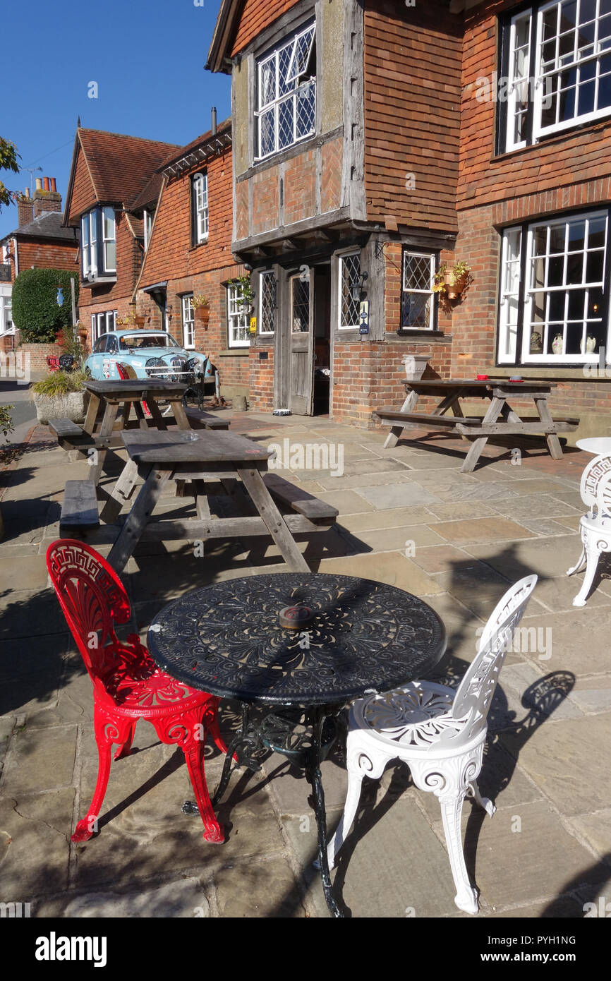 La campana pub di Ticehurst, East Sussex, Regno Unito Foto Stock