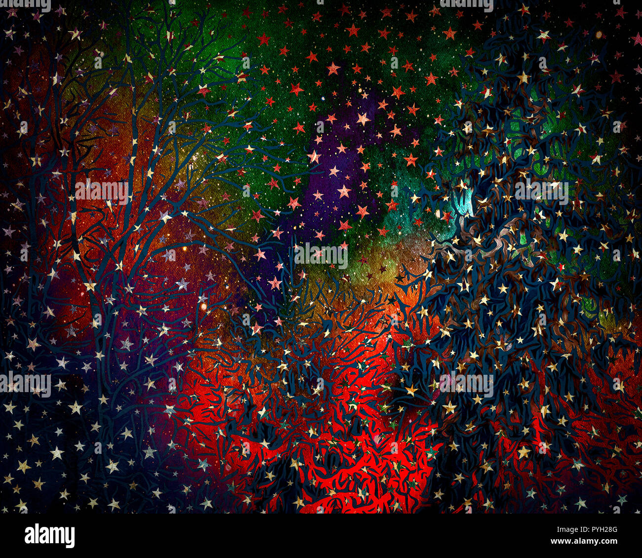 Concetto di Natale: carta da imballaggio design Foto Stock