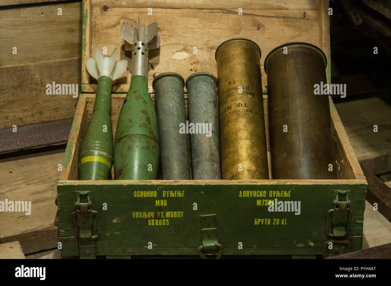 Bombe di Sarajevo Museo di Tunnel sotto la casa della famiglia Kolar in cui era nascosto il 1993 tunnel sotterraneo costruito durante l'Assedio Foto Stock