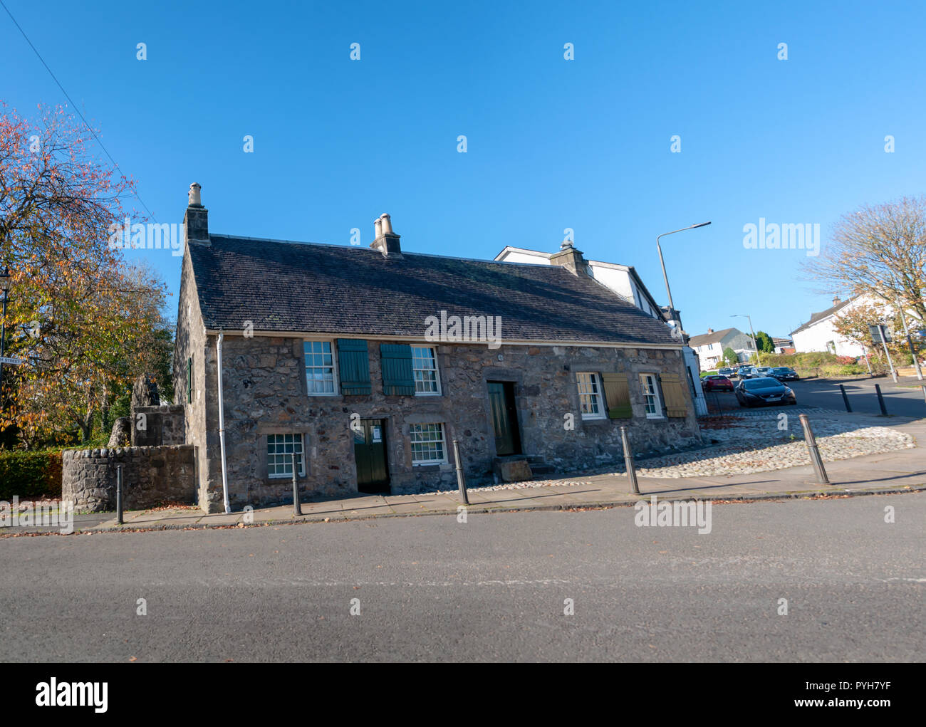 Tessitore Cottage, Kilbarchan, Scotland, Regno Unito Foto Stock