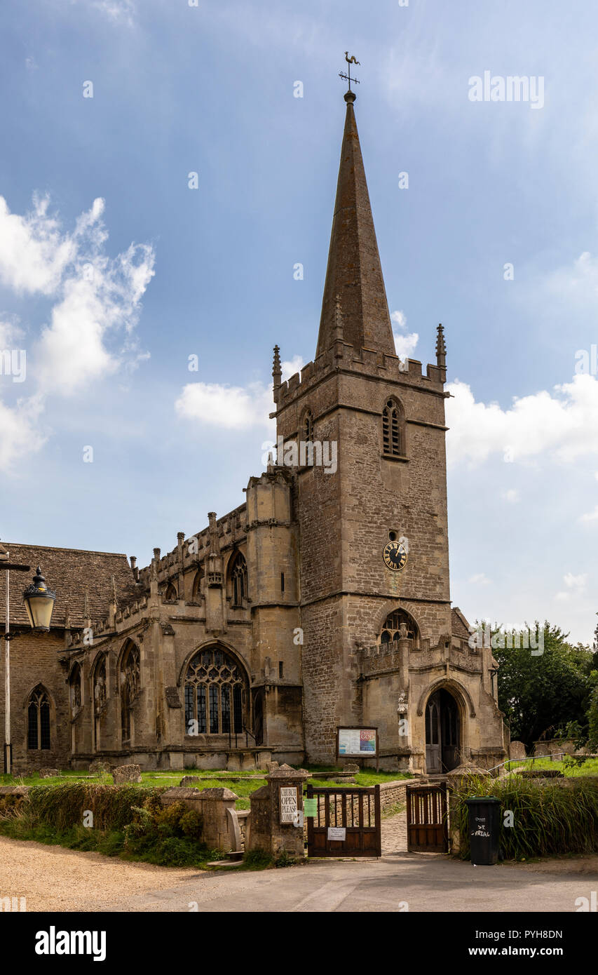 St Cyriac's Church, Lacock, Wiltshire, Inghilterra, Regno Unito Foto Stock