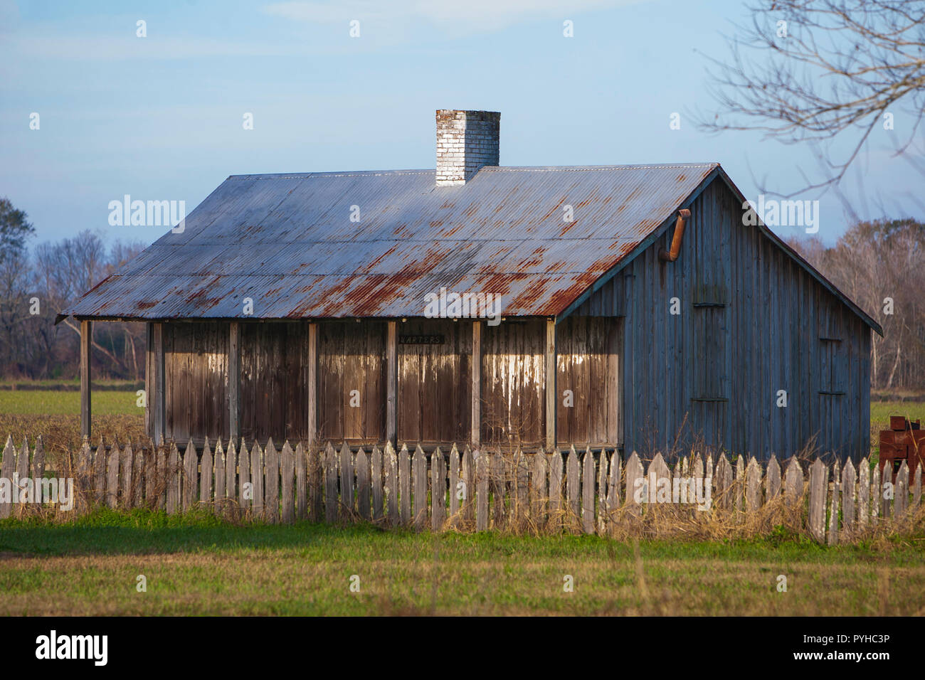 Quarti di slave a valle di alloro piantagione di zucchero nei pressi di Thibodaux, Louisiana, è stato utilizzato come set per il film "Ray", nel 2004. Foto Stock