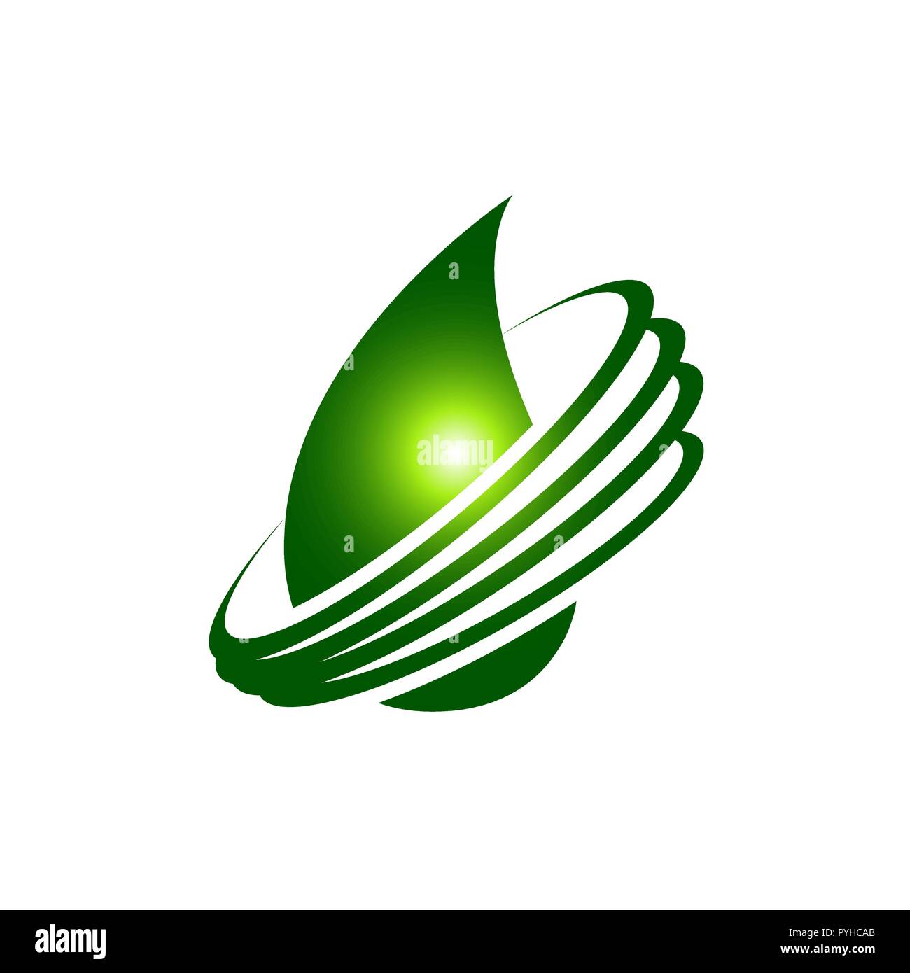 Acqua goccia Logo design template vettoriale. Illustrazione Vettoriale