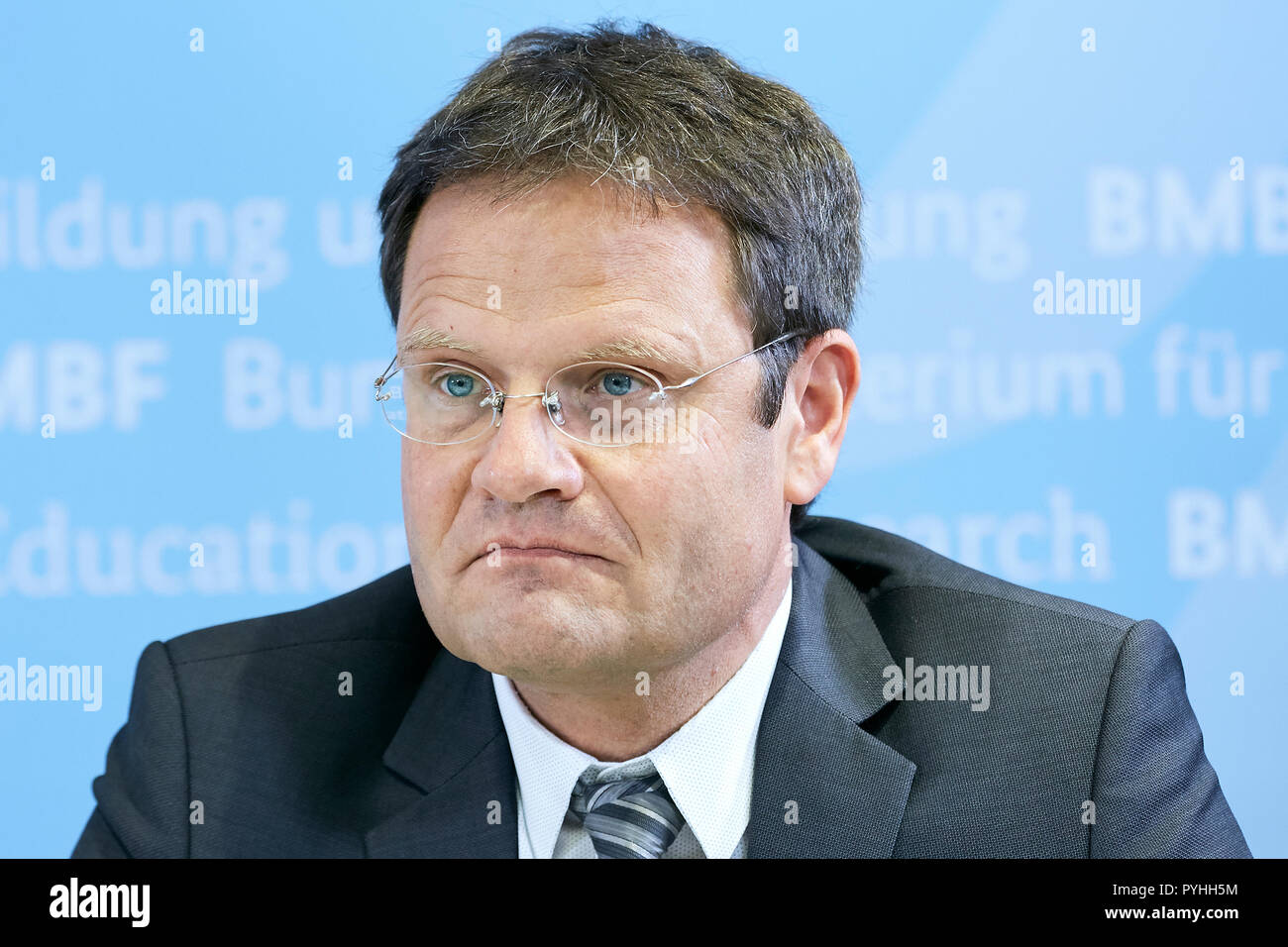 Berlino, Germania - prof. Dr. Markus Rex, clima ricercatore presso l'Istituto Alfred Wegener e la testa del mosaico spedizione. Foto Stock