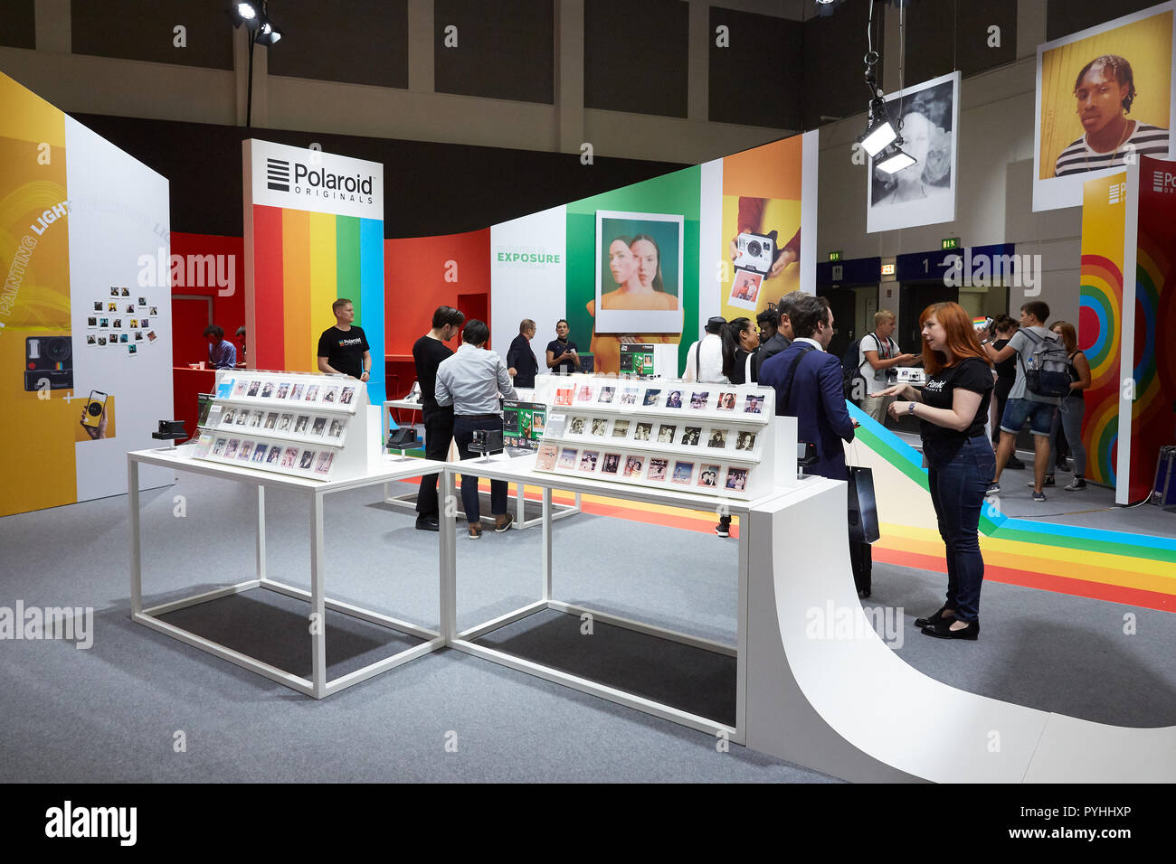 Berlino, Germania - Polaroid si presenta all'IFA 2018. Foto Stock