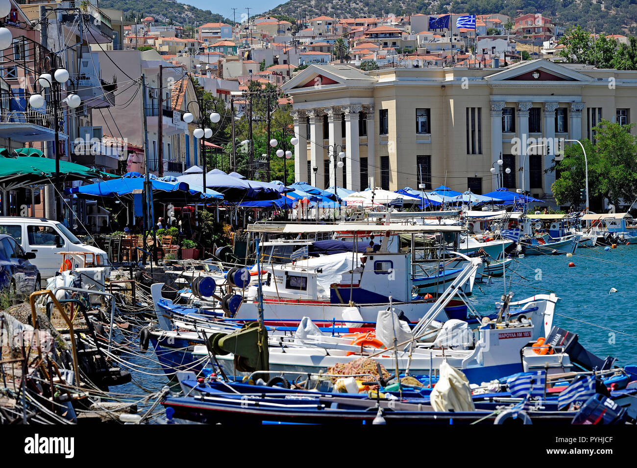 Grecia Isola di Lesbo Mitilene di capitale Foto Stock