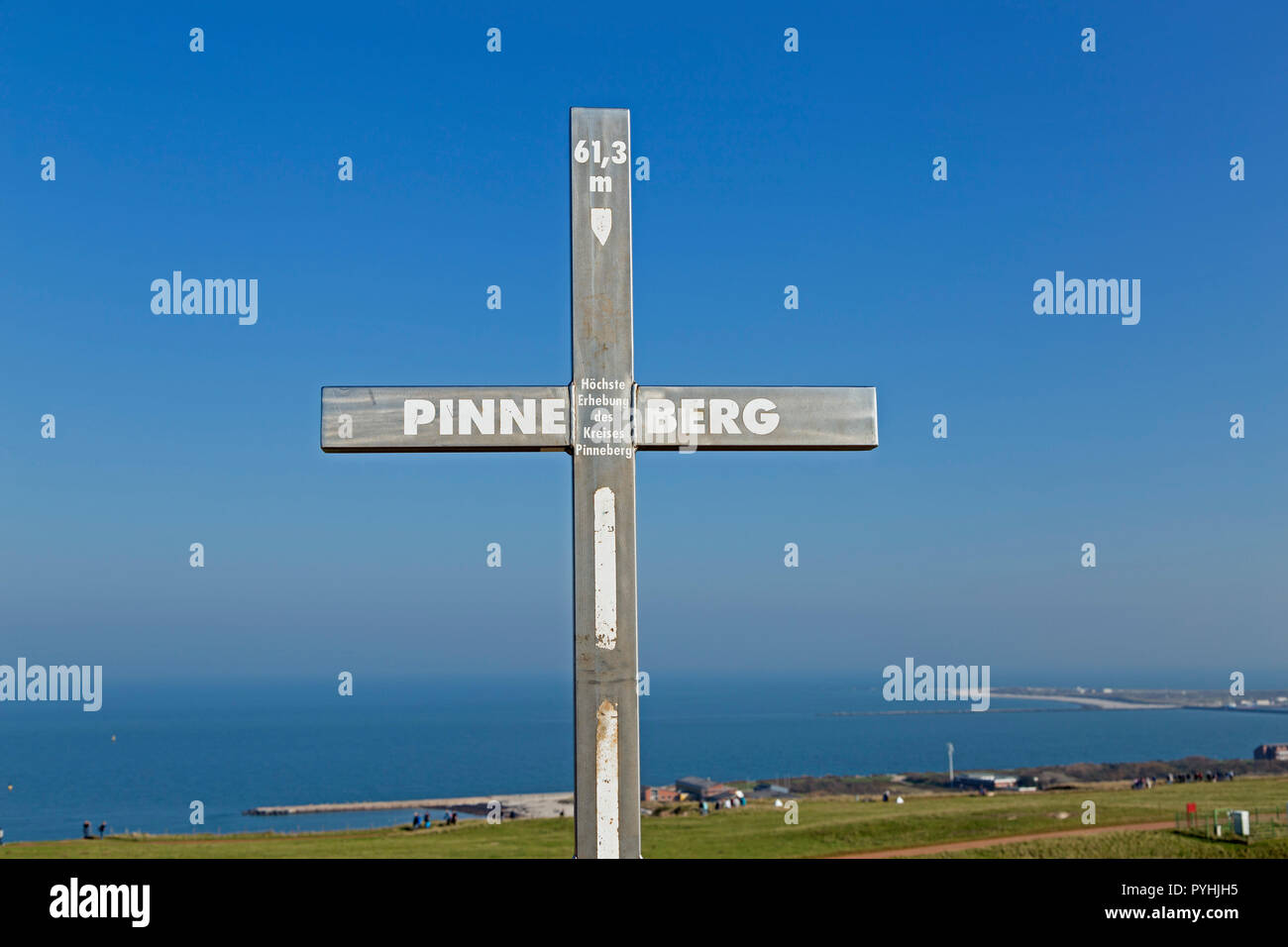 Il punto più alto di Pinneberg distretto rurale, Isola di Helgoland, Schleswig-Holstein, Germania Foto Stock