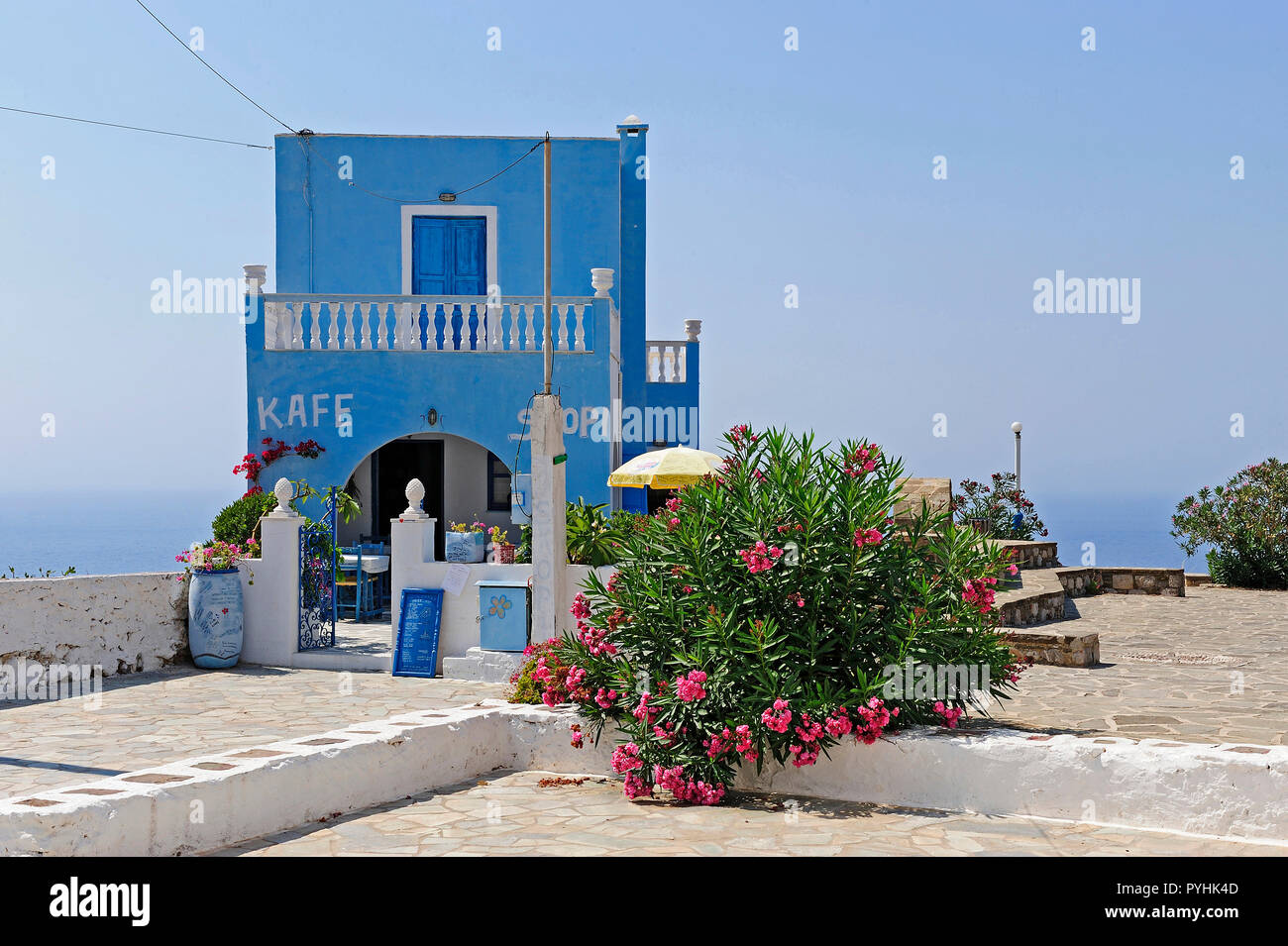 Grecia KARPATHOS villaggio costiero Messochori Foto Stock