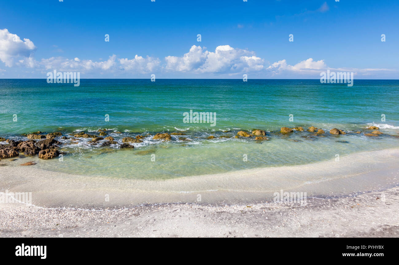 Golfo del Messico a Caspersen Beach in Florida Venezia Stati Uniti Foto Stock