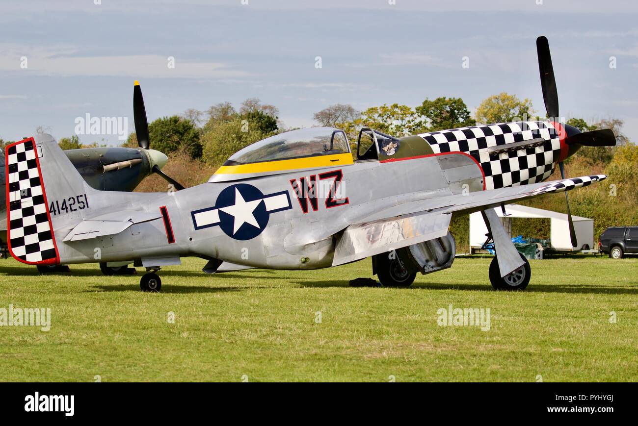 North American TF51D Mustang 'contrario Maria' (G-TFSI) Foto Stock