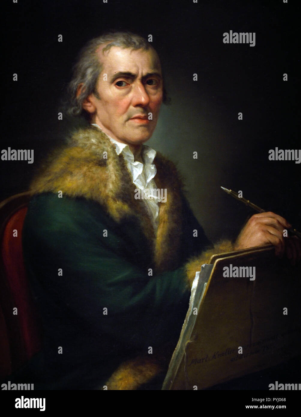 Autoritratto 1803 Martin Knoller Austria, austriaci. Foto Stock