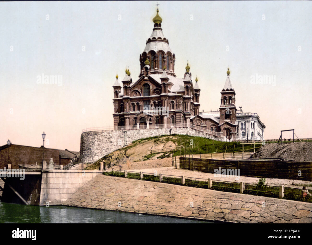 La nuova cattedrale, Helsingfors, Russia, cioè, Helsinki, Finlandia ca. 1890-1900 Foto Stock