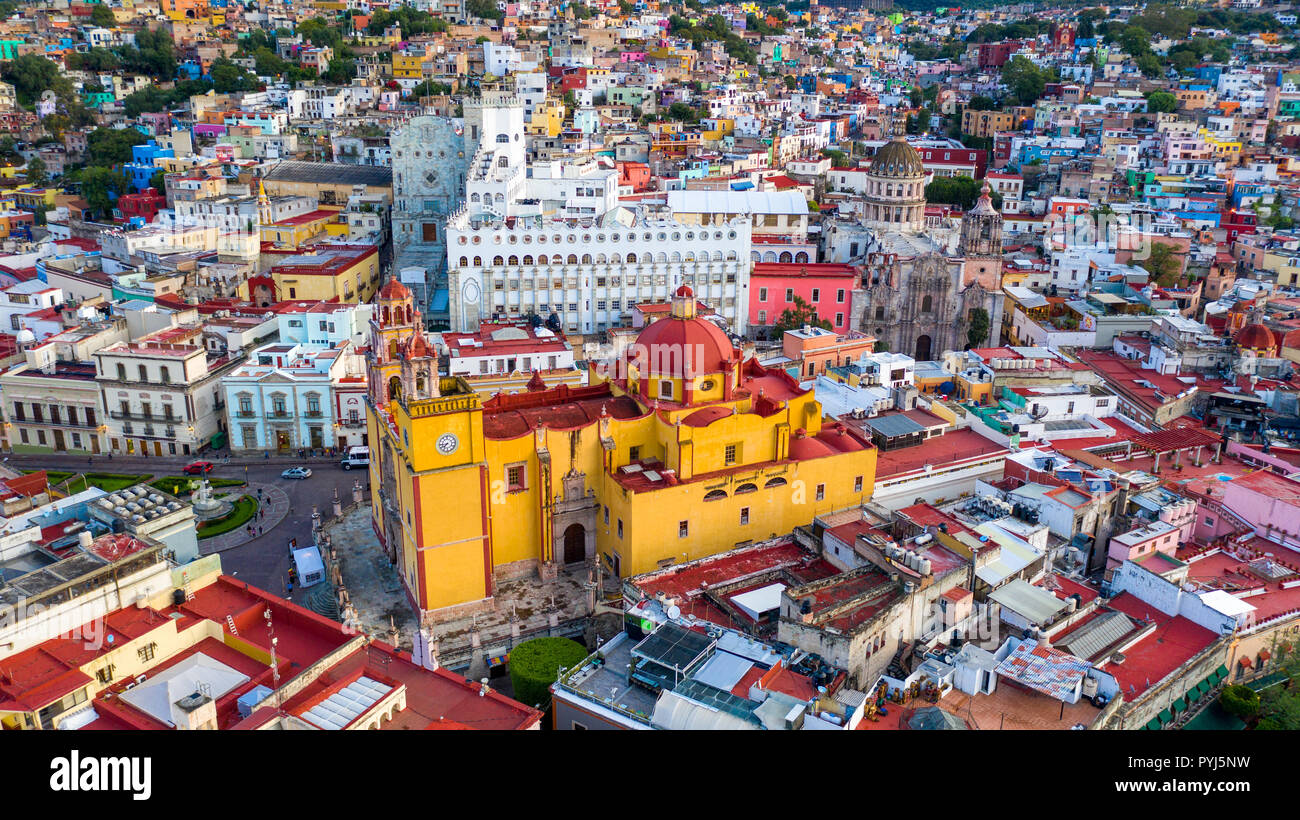 Basilica Colegiata de Nuestra Senora de Guanajuato, Guanajuato, Messico Foto Stock