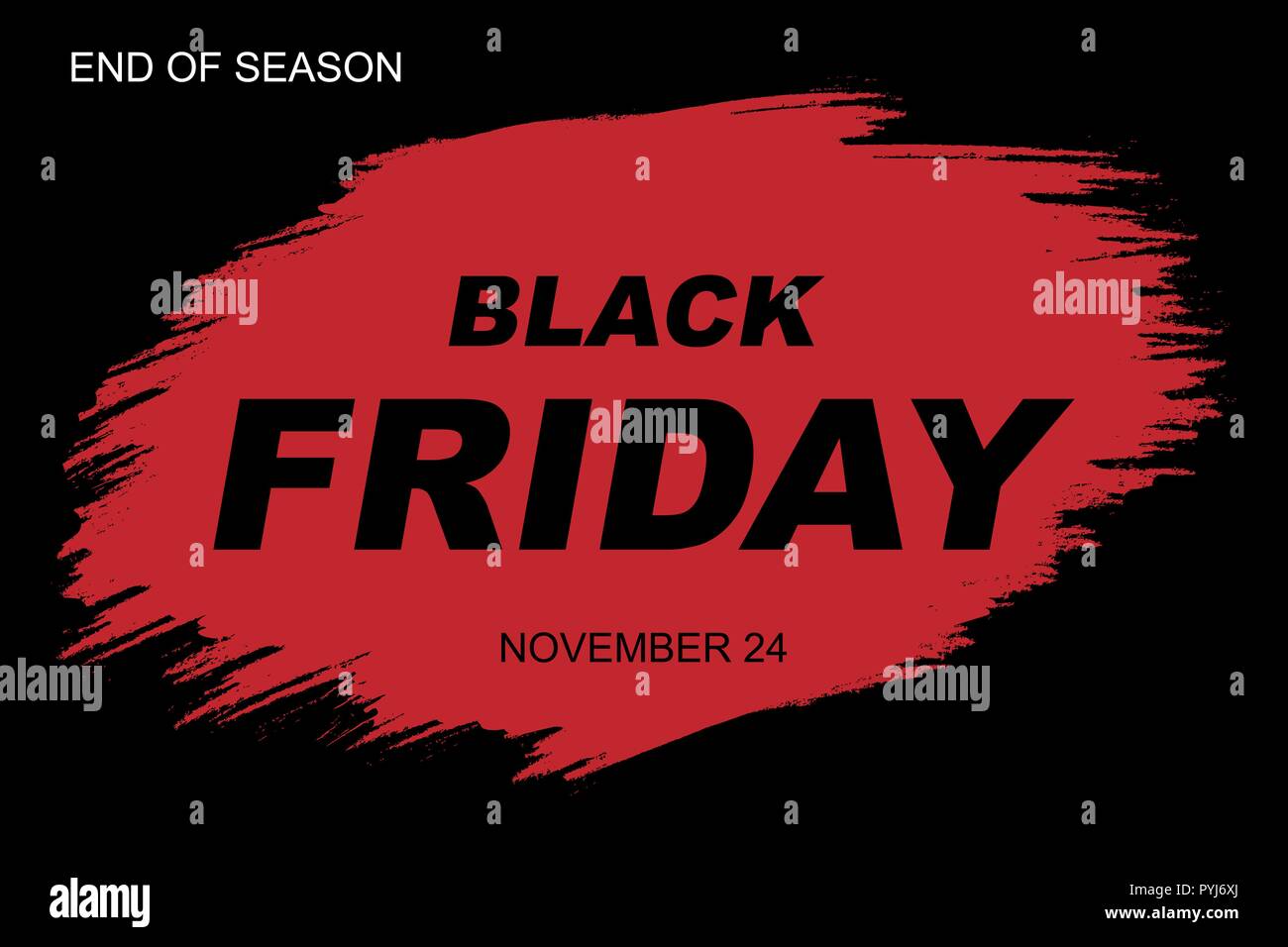 Venerdì nero vendita vettore banner Illustrazione Vettoriale