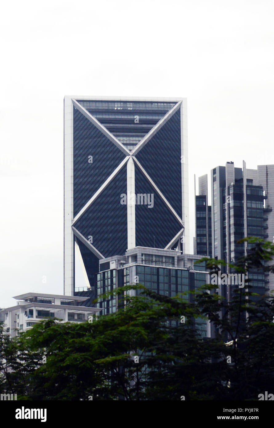 Edifici moderni in KLCC, Malaysia. Foto Stock