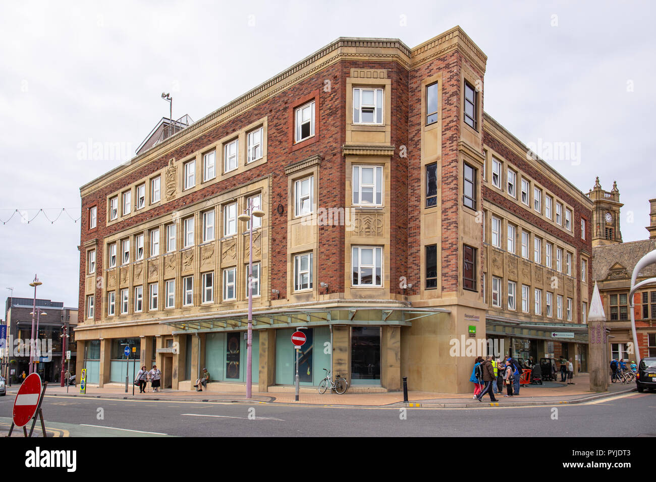 Blackpool Palazzo Comunale con centro di lavoro in Blackpool Lancashire Regno Unito Foto Stock