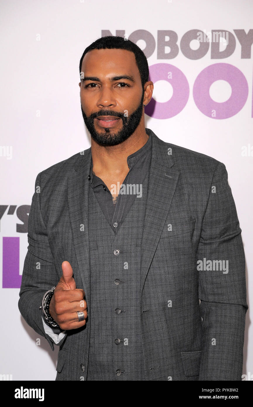 NEW YORK, NY - 28 ottobre: Omari Hardwick assiste 'Nessuno il fool' New York Premiere a AMC Lincoln Square Theatre su ottobre 28, 2018 a New York City. Credito: Ron Adar/Alamy Live News Foto Stock