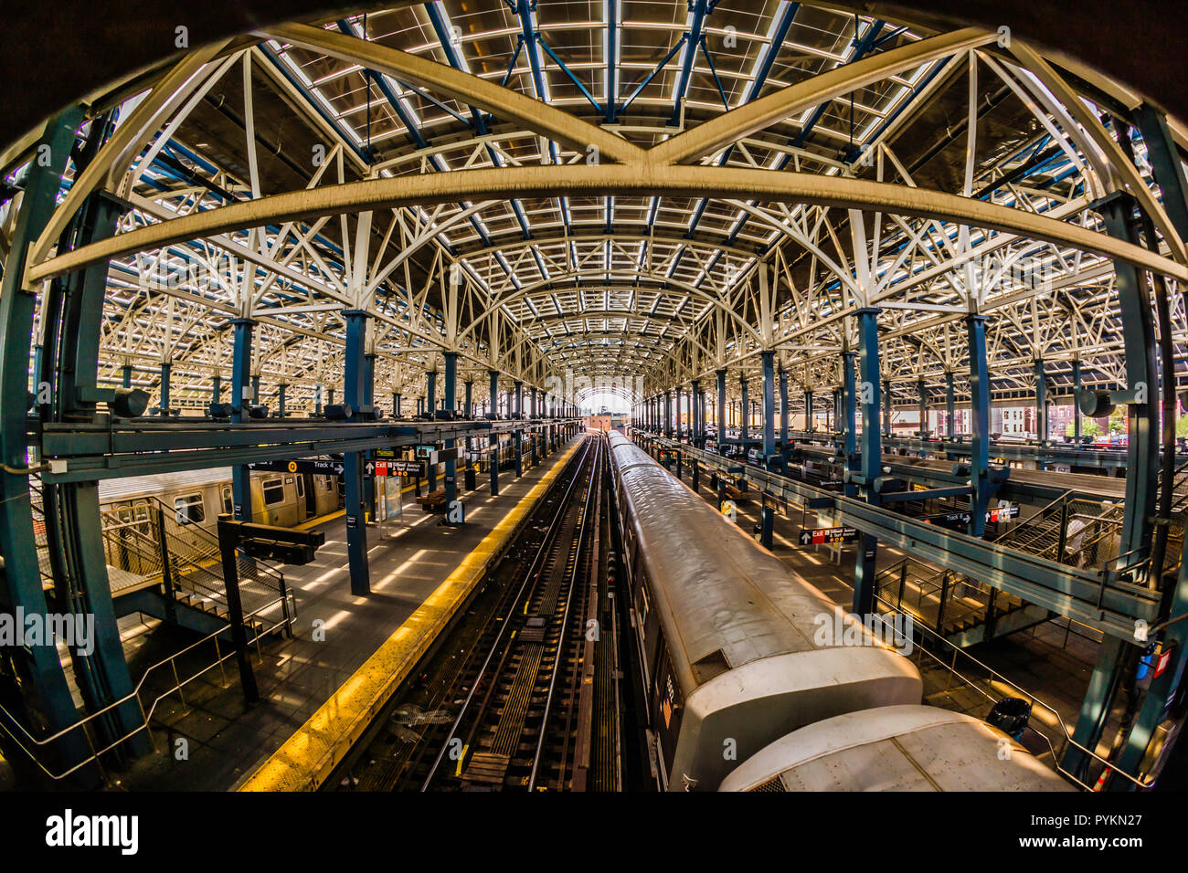 Coney Island - Stillwell Avenue stazione della metropolitana Coney Island Brooklyn   New York New York, Stati Uniti d'America Foto Stock