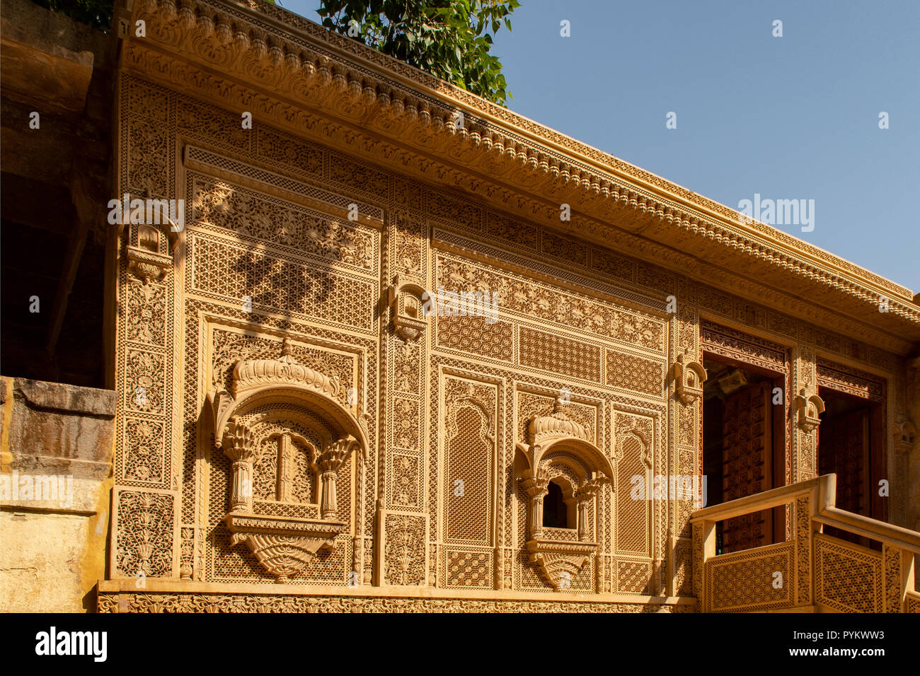 Laxmi Nath Ji Ka Mandir, Jaisalmer, Rajasthan, India Foto Stock