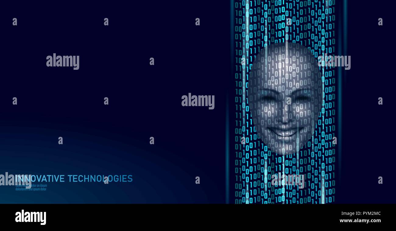 Voce virtuale online computer assistant concetto. Suono di voce riconoscitore servizio guida dello smartphone aziendale tecnologia chatbot. Intelligenza artificiale illustratore vettoriale Illustrazione Vettoriale