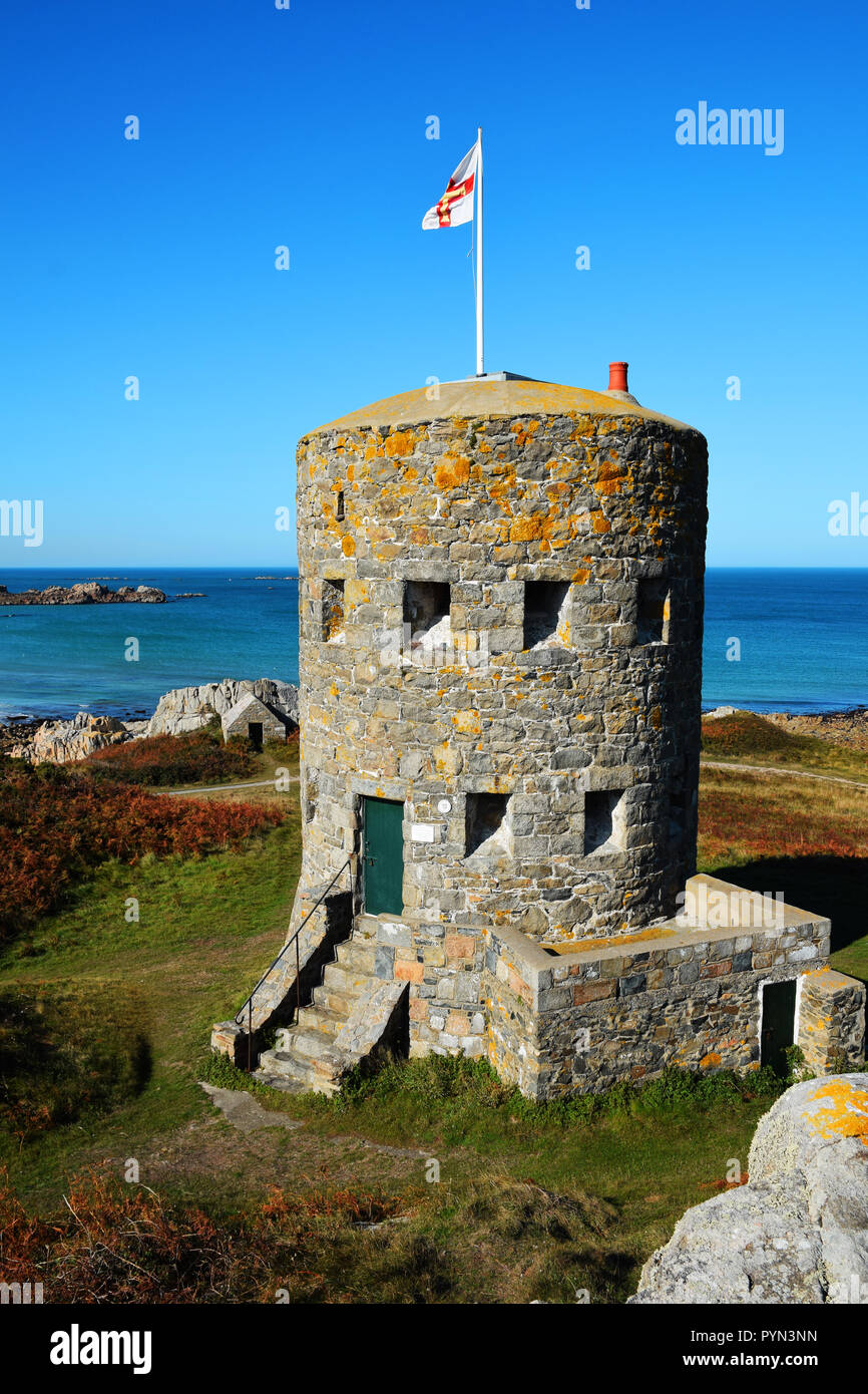 Martello Tower n. 5, Guernsey Foto Stock
