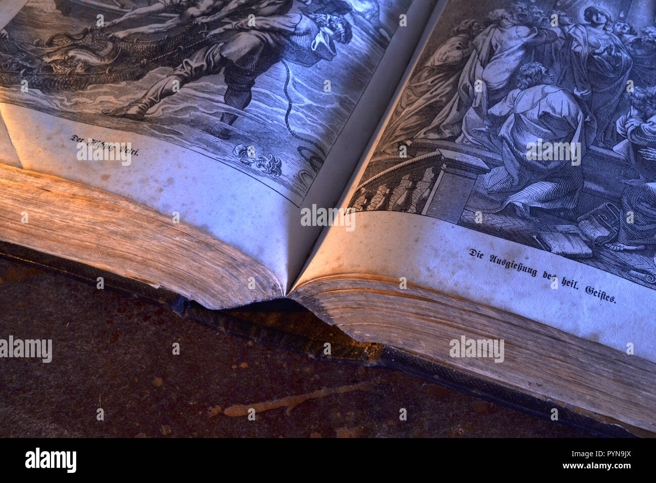 Storybook prenota diario libro magico di vecchia storia Foto Stock