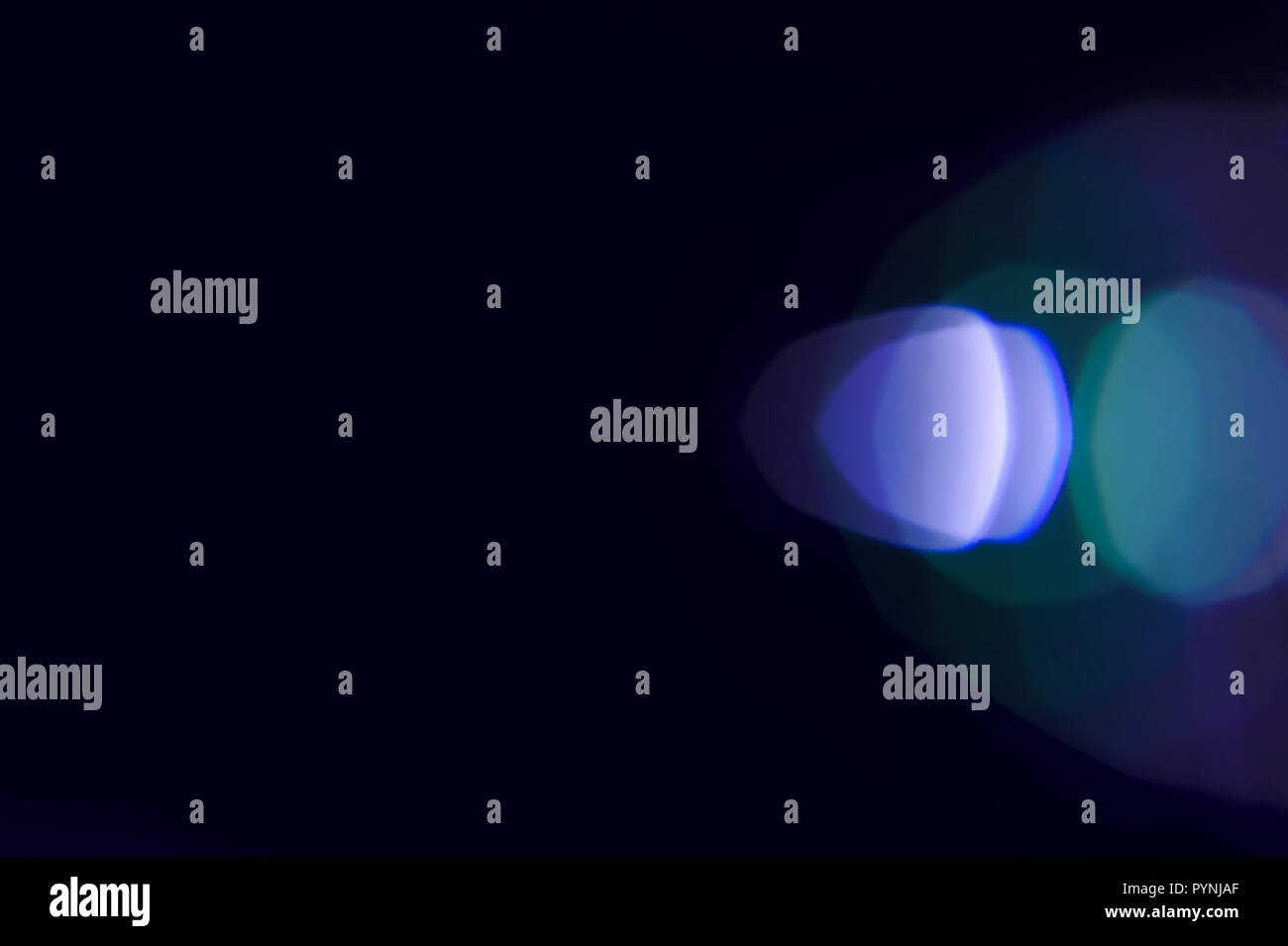 Lente blu di flash-magenta flare pronta per la modifica Foto Stock