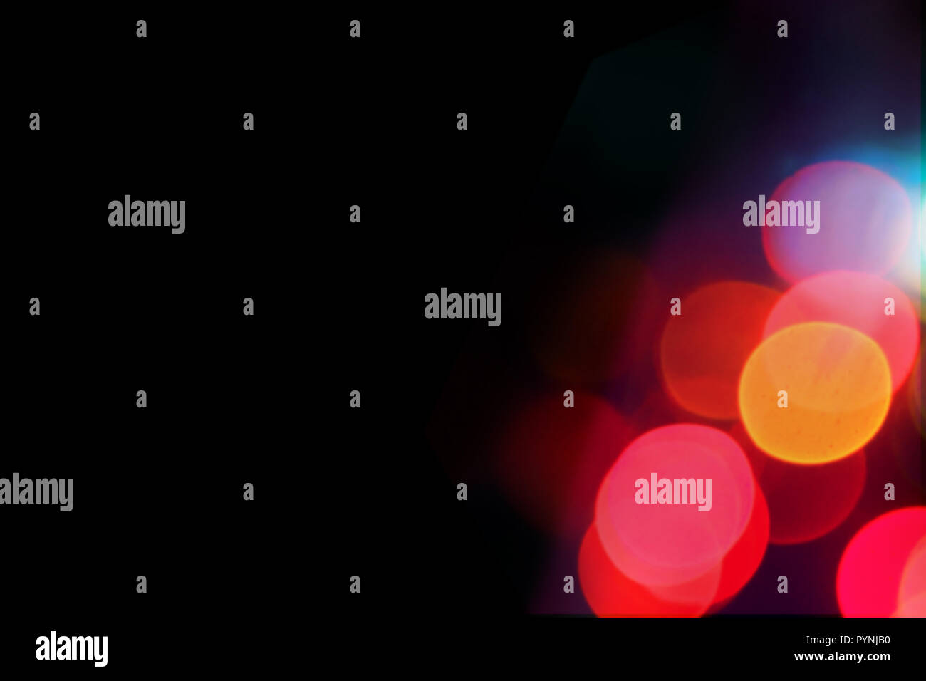 Bokeh colorati per l'editing di immagini Foto Stock