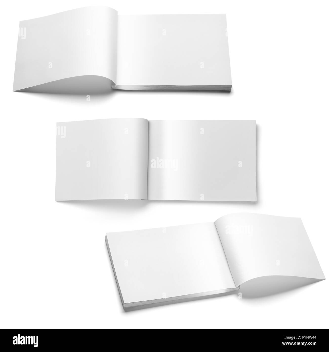 Brochure vuoto magazin mock-up design Foto Stock