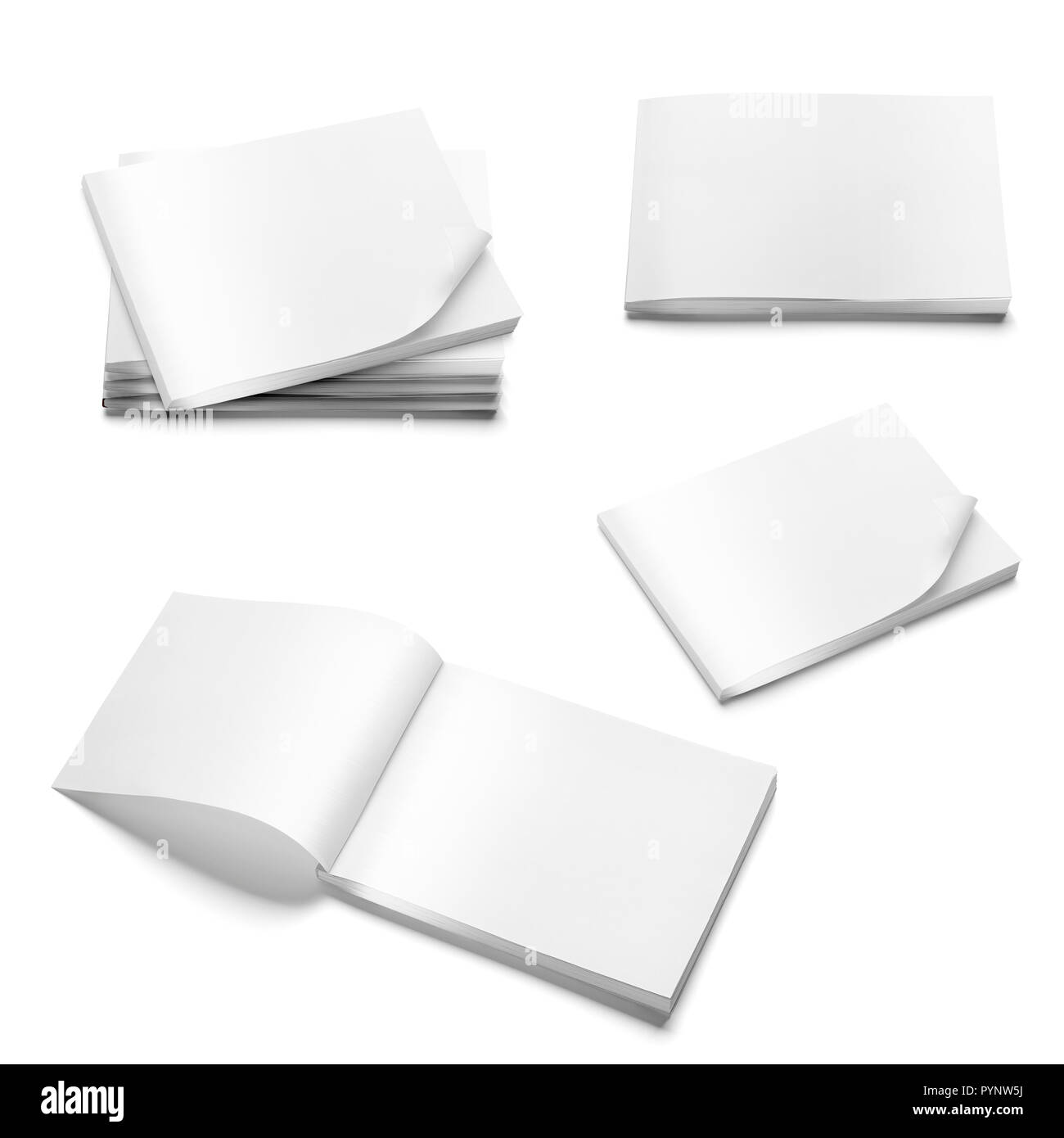 Brochure vuoto magazin mock-up design Foto Stock